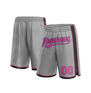Shorts de basket-ball en maille unisexe, logo brodé personnalisé de haute qualité, taille plus, respirant, séchage rapide, antibactérien - Product Image 3