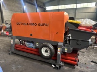Pompa Beton Diesel Mini 5-8m³/jam 8MPa untuk Pembangunan Rumah dan Pekerjaan Pondasi