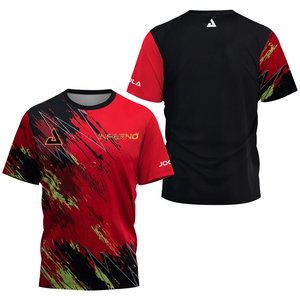 Camiseta Deportiva de Manga Corta para Hombre, Nueva Colección 2025, Estampado Floral, Secado Rápido, para Tenis de Mesa y Bádminton - Product Image 4
