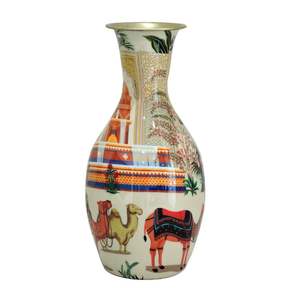 Florero de Metal decorativo moderno hecho a mano florero de arte hecho a mano de lujo para sala de estar y oficina - Product Image 6