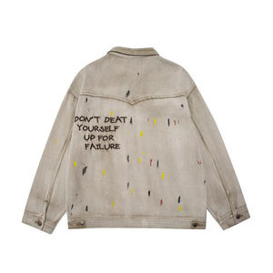 Streetwear personnalisé ODM bleu Jean veste de moto d'extérieur femmes vestes en Jean perlé - Product Image 2