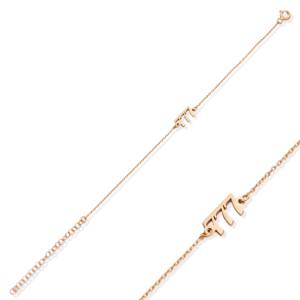 777 Angel Lucky Number Design <b>Charm</b> Bracelet Turkish Handmade Wholesale 925 Sterling Silver Jewelry - Product Image 6