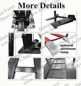 Elevador Hidráulico Móvil de <span class=keywords><strong>4</strong></span> Postes para Autos, Sistema de Estacionamiento, Rampa para Autos, Fabricantes de Equipos - Product Image 2