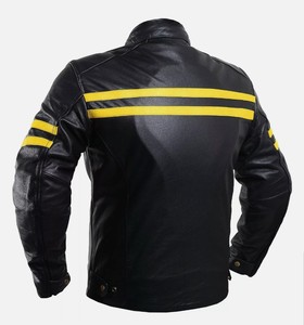 Chaqueta de Cuero de Primera Calidad para Hombre, Estilo con Cuero 100% Original, Chaqueta de Cuero Suave para Hombre - Product Image 3
