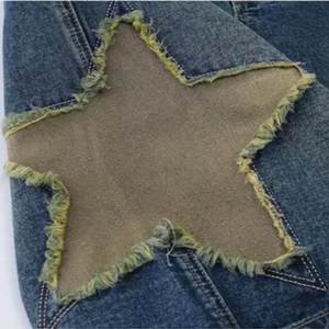 2025 personnalisé rue Denim lavé Bermuda Shorts nouvel été solide Vintage brodé Logo décontracté respirant séchage rapide - Product Image 3