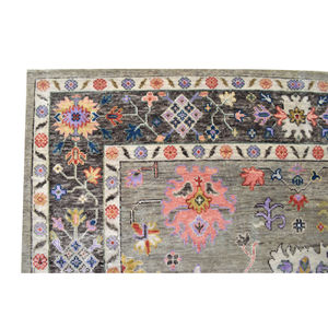 Alfombra de área grande de lana Oushak antigua hecha a mano 100% lana de Nueva Zelanda tejida de lujo corte Floral pila para Hotel hogar Interior vida - Product Image 4