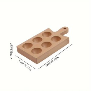 ชั้นวางไข่ทำจากไม้เครื่องใช้บนโต๊ะอาหารสำหรับโรงแรมในบ้านที่เก็บไข่ - Product Image 5