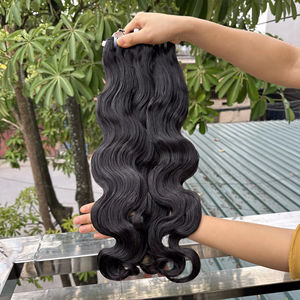 Vendeur de cheveux humains de couleur naturelle paquets de cheveux vietnamiens bruts en gros paquets de vague de corps super doublement étirés de qualité 12A - Product Image 1