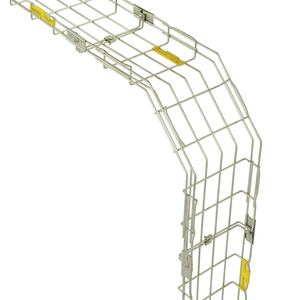 Bestray Chemin de câbles à 90 degrés Coude vertical de 105mm Revêtement en PVC en acier inoxydable 304 Inox Meilleur chemin de câbles en treillis métallique enduit de poudre - Product Image 2