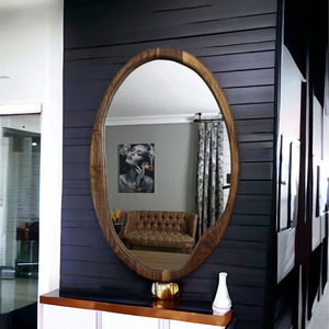 Miroir mural en bois de luxe au design tendance et nouveau pour une décoration intérieure haut de gamme offrant une élégante touche murale - Product Image 1