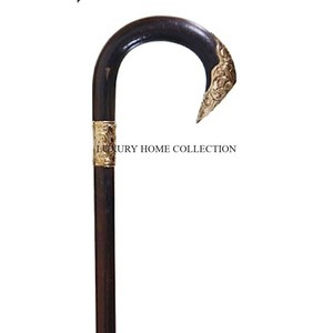 ไม้เท้าทำจากไม้แนวอาร์ตพร้อมด้ามจับโลหะแกะสลักเหมาะสำหรับผู้ที่ให้ความสำคัญกับสไตล์และการใช้งาน - Product Image 4