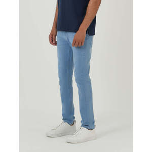 Jeans de Mezclilla de Algodón con Logotipo Personalizado, MOQ Bajo, Corte Ajustado Informal, Pierna Recta, Lavado, Cintura Media, para Todas las Temporadas - Product Image 3