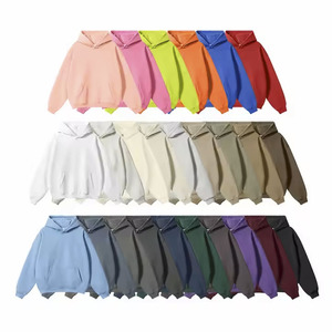 Nouveaux sweats à capuche surdimensionnés épais en coton de haute qualité sans ficelle unisexe avec logo personnalisé grande taille pour hommes - Product Image 6