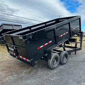 7X16 Zwanenhals Dump Aanhangwagen Hoge Zijkanten Te Koop