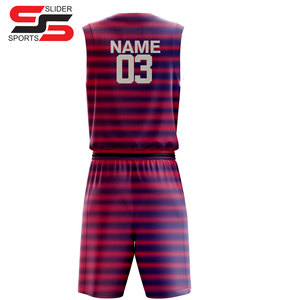 Ensemble de vêtements de basket-ball unisexe en gros, maillot d'équipe réversible personnalisé, uniforme respirant, antibactérien, 100% polyester - Product Image 2