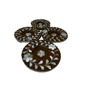 Posavasos Artesanal Premium de Nácar con Diseño de Concha para Regalos Festivos, Decoración de Comedor e Interiorismo - Product Image 5