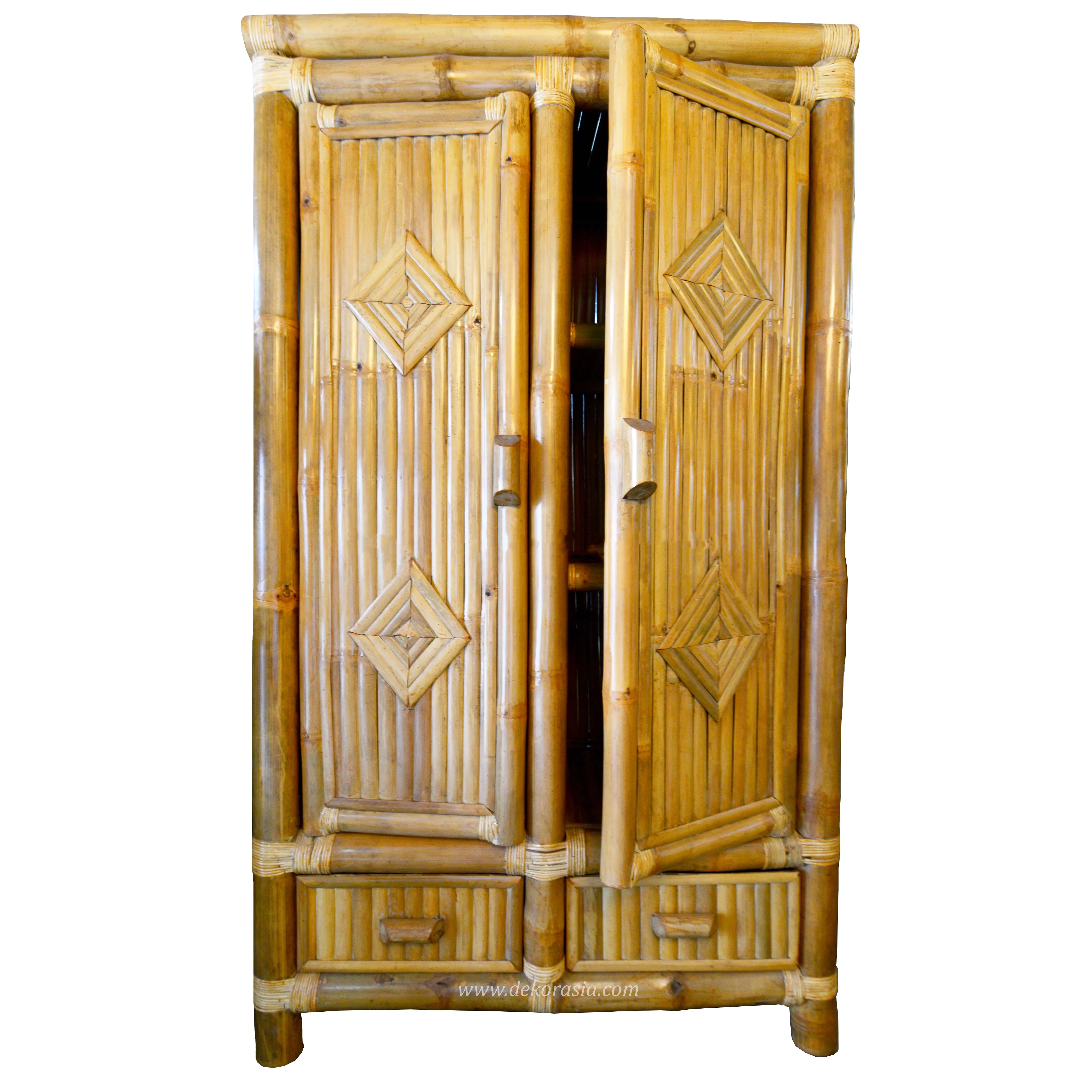 Armario de bambú, conjunto de dormitorio, muebles de bambú, asas de armario, caja de almacenamiento de ropa, muebles de Bambú