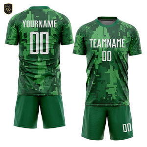 Tenue de football personnalisée par sublimation, ensemble de football à séchage rapide, vêtements d'entraînement respirants pour adultes, 100% polyester - Product Image 1