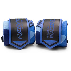 Deadlift Training Crossfit <b>Wrist</b> Wrap Blue Camo Custom PR Heavy Duty Premium <b>Wrist</b> Wraps Strongman Weightlifting <b>Wrist</b> <b>Support</b> - Product Image 4