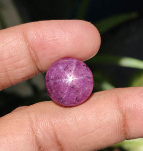 Anillo de piedra de rubí de estrella natural, gemas de rubí para anillo, cabujones de piedras preciosas sueltas, piedras preciosas-20.15ct 15-15-8mm, calidad impresionante - Product Image 4