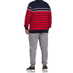 Sweatshirts d'hiver en coton de style décontracté pour hommes Logo personnalisé Eco-Friendly Fleece Striped Design Low quantité minimale de commande Sweatshirts pour hommes - Product Image 3