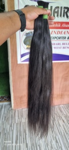 Vente en gros de haute qualité Ondulés Remy Extensions de cheveux humains vierges Single Drawn One Donor Indien Cheveux bruts Cheveux raides - Product Image 3