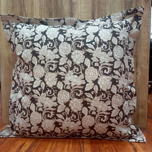 Bloque de mano real Impreso Sanganer 100% Cojín de lino y funda de almohada Frente Impreso y trasero Sólido para uso doméstico o hotelero - Product Image 1