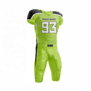 Ensemble de maillots d'entraînement de football américain pour adultes personnalisés, en gros, imprimés par sublimation, à manches courtes - Product Image 5