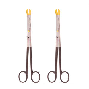 กรรไกร Solz ขนาด 20 ซม. ปลายสีทอง โค้งเล็กน้อย ด้ามเฉียง ผลิตจากสแตนเลส เหมาะสำหรับการผ่าตัดทั่วไป ได้รับการรับรองมาตรฐาน CE ระดับ I คุณภาพสูง - Product Image 3