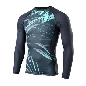 HydroGuard Men's Full Sleeve Rash Guard UPF50+ Breathable Anti-Bacterial <b>Swim</b> Dive <b>Shirt</b> for Water Sports Protection - Product Image 1