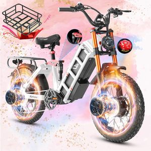 Juliet Pro 2 43-32mph bici elettrica per adulti picco 5400W/1200W doppio motore Ebike 60V/48V 70Ah/60Ah 200 + miglia lungo raggio - Product Image 1