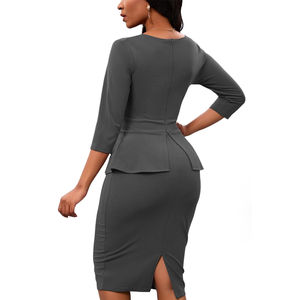 Totalmente material de poliéster hecho mujeres estilo casual vestidos de carrera/100% transpirable precio más bajo mujeres vestidos de carrera - Product Image 3