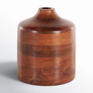 Vase de table en bois moderne antique - Product Image 5