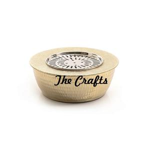 Calentador de tetera de Color dorado martillado de Metal, calentador Dallah para restaurante doméstico y utensilios de cocina de Hotel, calentador Dallah - Product Image 1