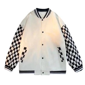 แจ็กเก็ตเลตเทอร์แมนสำหรับผู้ชายเสื้อแจ็คเก็ตหนังแท้สำหรับฤดูหนาว - Product Image 2