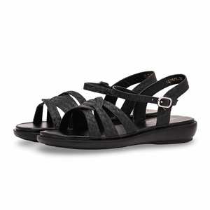 Sandale décontractée à talon noir CL7171 - Product Image 3