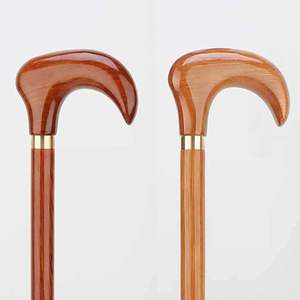 Canne de marche en bois de qualité supérieure, économique, avec un support solide pour la marche quotidienne, équilibre, design moderne fait à la main, toucher réel - Product Image 3