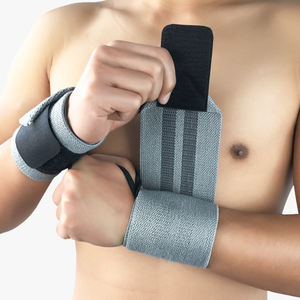 Bande de poignet pour haltérophilie, flexible, respirante, antidérapante, couleurs personnalisables, logo, tailles unisexes 40 cm/60 cm/100 cm, complète - Product Image 1