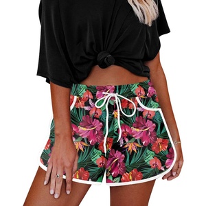 Pantalones cortos de algodón de verano con logotipo impreso para mujer, cintura baja, estilo Sexy informal con decoración de cinturón, ropa de calle Pastel con bolsillo - Product Image 4