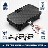 Plateforme vibrante 200 kg avec télécommande, planche vibrante pour entraînement corporel complet, équipement de fitness à domicile, OEM
