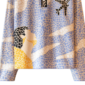 Pull en tricot mosaïque, motif artistique sur toute la surface, fil texturé, vêtement d'hiver de qualité supérieure, doux, confortable, coupe décontractée, tricot - Product Image 5