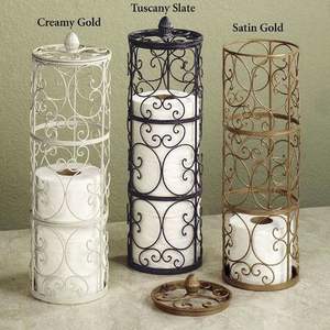 Porte-mouchoirs en métal de style élégant pour la table de la chambre d'hôtes, offrant confort et présentation élégante - Product Image 2