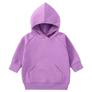 Hot Selling Toddler Kids Pullover Hoodie Plain Fleece Sweatshirt Soft Cotton Blend Hooded <b>Jumper</b> with Pocket Custom at Nurak - Product Image 4