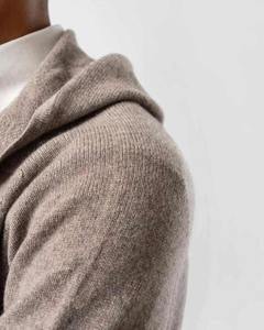 Heavy Thick Soft 2 Ply Cachemira Zip up Hoodies Venta al por mayor - Product Image 4