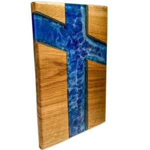 Tabla de cortar madera con epoxi para frutas, tabla de cortar verduras de alta resistencia para queso y preparación de alimentos - Product Image 4