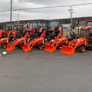 Cargador frontal para tractor cortacésped Kubota BX1880 de 23hp, minicargadora retroexcavadora con ruedas, componentes de motor usados. - Product Image 2