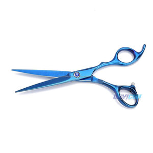 กรรไกรตัดผมไทเทเนียมสีฟ้าวัสดุสแตนเลส - Product Image 6