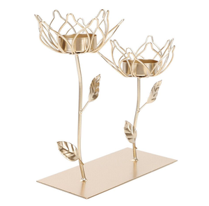 Tabletop Dinner Home Decor Wedding <b>Gold</b> Metal Candle <b>Holders</b> Decorative Tealight Metal Custom Shape Tealight - Product Image 4