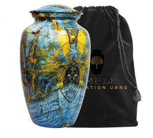 Handcrafted Aluminum Cremation Urns Elegant <b>Keepsake</b> & Adult Size Leakproof Durable Engravable <b>Memorial</b> Urns - Product Image 1