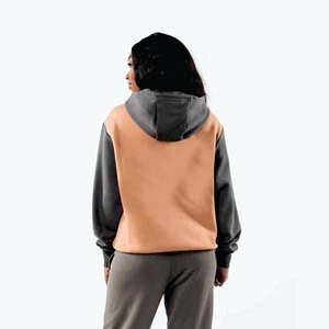 Sweat à capuche surdimensionné pour hommes urbains 100% coton lourd style épaule tombante hiver motif solide fabriqué au Pakistan - Product Image 3